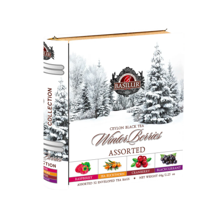 Basilur Winter Berries Collection Assorted - 4 ukusa u metalnoj kutiji - 32 kesice
