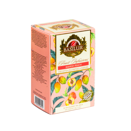 Basilur Fruit Infusions Collection – Mango & Peach – 20 × 1.5 g