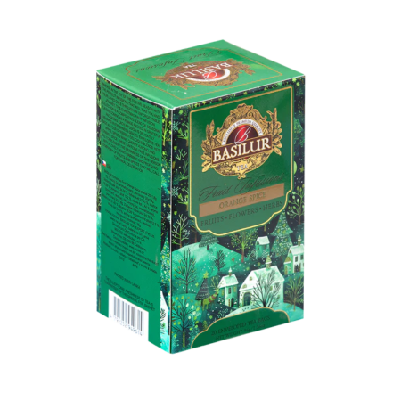 Basilur Fruit Infusions Collection – Orange & Cinnamon – 20 × 1.8 g