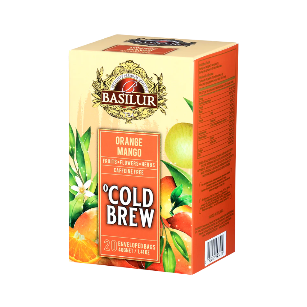 Basilur Cold Brew Collection – Orange & Mango – 20 × 2 g